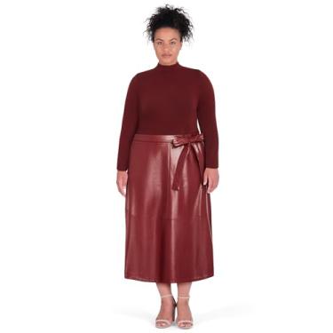 Imagem de City Chic Vestido coquetel feminino plus size - Remy, Vermelho, 58