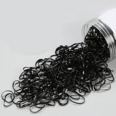 Imagem de 500 peças de prendedores de cabelo coloridos para rabo de cavalo para cabelos finos e pequenos elásticos femininos em espiral