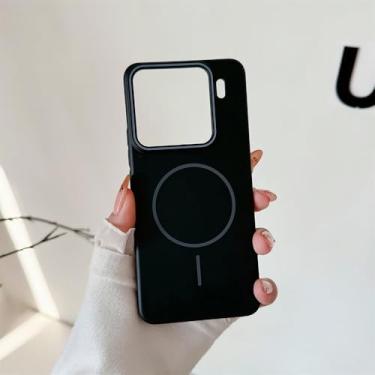 Imagem de Capa fina de carregamento sem fio para Xiaomi Redmi 15 14 13 Ultra K80 K70 Note13 Pro, capa rígida de PC fosca, preta, para Redmi K70 Pro