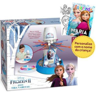 Imagem de Jogo Tira Varetas Disney Frozen Elka Brinquedos de Menina e Menino com