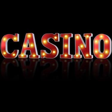 Imagem de Conjunto de 6 placas do alfabeto iluminadas por LED, luzes vermelhas alimentadas por bateria para decorações de festa em mesas