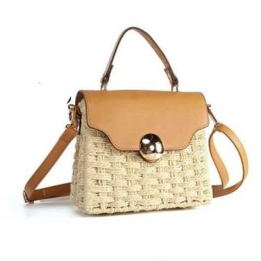 Imagem de Bolsa de Palha Pequena Versátil - NoBrand, Palha clara