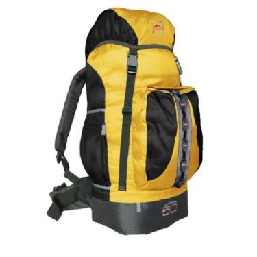 Imagem de 0050 - Mochila Caminhada 50 - Amarelo Com Preto - Trilhas & Rumos