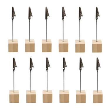 Imagem de Ysyqkn Conjunto de 12 Peças de Suporte de Mesa para Fotos, Números de Mesa, com Prendedores, Porta-cartões de Lugar E Placa de "reservado" para Res