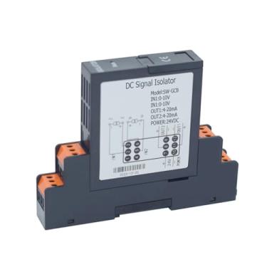 Imagem de KKSFBNKSK Isolador de sinal CC 4-20mA 0-20mA 0-5V 10V 0-75mV DC transmissor de corrente e tensão distribuidor de conversão de detecção de sinal (entrada 0-75mV, saída 4-20mA)