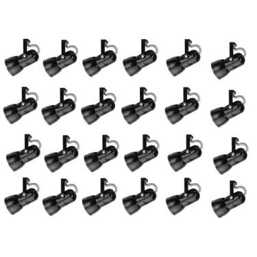 Imagem de Kit 24 Spot Trilho Perfilado Eletro calha Par20 Bulbo OL2 - Hiperlight