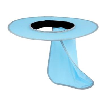 Imagem de MotiveTech Protetor solar para capacete com aba larga, ideal para trabalhadores da construção civil, Azul