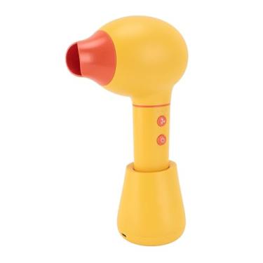 Imagem de Secador de Cabelo para bebê, Bateria de 4500mAh, Temperatura Constante, Secador de Cabelo Sem Fio para Casa ou Exterior (Amarelo)