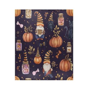 Imagem de Blueangle Gnomos fofos potes de doces cobertor super macio e quente, 127 x 152 cm, leve para todas as estações, cobertor aconchegante para cama, sofá, sofá, fácil de cuidar (521)