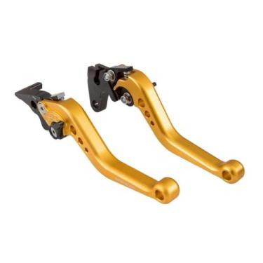 Imagem de Manete Spencer Esportivo Ninja 250 300 400 Versys Z125 Z250Sl, Dourado