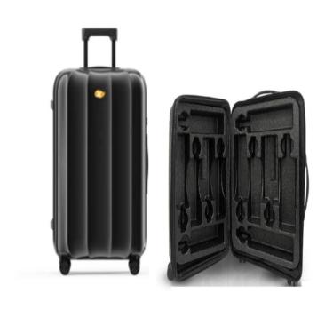 Imagem de Mala Viagem Transporte De Vinho 12 Garrafas Grande Colmeia Espuma 12 Espumantes Winebag Proteçao Maxima