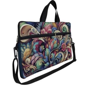 Imagem de Capa Case Maleta Para Notebook Laptop De 15/15,6 (FLORAL ABSTRATO)