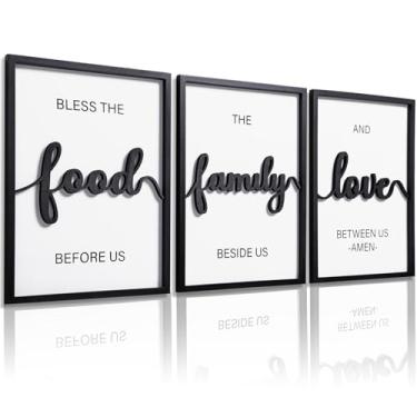 Imagem de KIOSSUT Decoração de parede (40,6 x 61 cm - Bless The Food Before US)