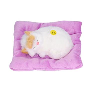 Imagem de YOUTHINK Brinquedo de Pelúcia para Gatos Falsos, Brinquedo para Gato Dormindo Com Recursos Interativos de Material Macio para Crianças e Decoração de Casa (#12)