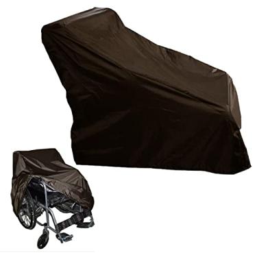 Imagem de YYBOES Capas de cadeira de rodas à prova d'água, capa de proteção para cadeira de rodas, capa protetora para cadeira de rodas elétrica à prova d'água capa de armazenamento de viagem para todos os