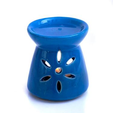 Imagem de Difusor de queimador de óleo essencial de aroma perfumado de cerâmica, aquecedor de cera, umidificador de aromaterapia, vela romântica, luz de chá, decoração de casa, escritório, inauguração de casa