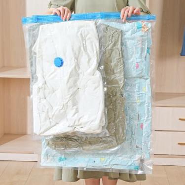 Imagem de Bolsa de compressão de viagem, rolo de mão sem necessidade de vácuo/bomba, armazenamento de separação úmida e seca para mochila, organizador portátil para viajantes frequentes