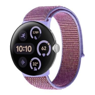 Imagem de BlackPro Compatível com Google Pixel Watch 4 de 45 mm/3 de 41 mm, pulseira esportiva respirável ajustável para Google Pixel 4/3/2/1 para homens e mulheres (roxo, Pixel Watch3/4 (45 mm))