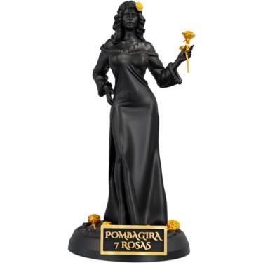 Imagem de Estátua Pombagira 7 Rosas Imagem Umbanda Candomblé (Cor Aurum Noctis)