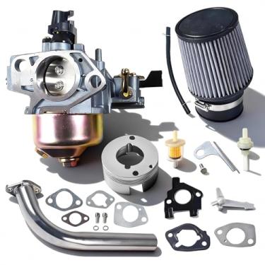 Imagem de JOIQEXJ GX390 GX340 Kit de filtro de ar de tubo de escape de carburador 420cc adequado para Honda GX390 GX340 para motor Predator 420cc 301cc Mini Bike Go Kart