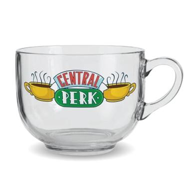 Imagem de ICUP Caneca de café e sopa Friends Glass Central Perk (caneca de café)