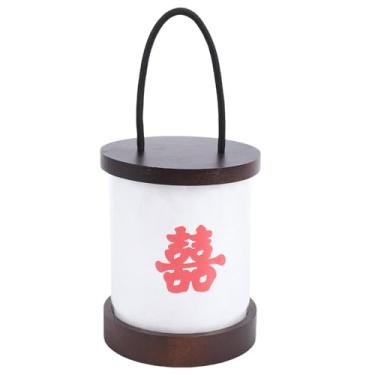 Imagem de Luocute Lanterna Portátil, Abajur de Mesa Sem Fio Operado por Bateria Recarregável Com Controle de Toque e 3 Cores, para Acampamento, Quarto, Pátio, Uso Interno e (Personagem Chinês de Dupla