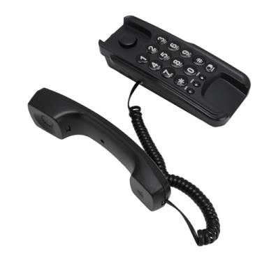 Imagem de Generic Telefone de Montagem na Parede, Função Mudo do Telefone de Parede Com Fio Rediscagem de Suporte para Escritório (Preto)