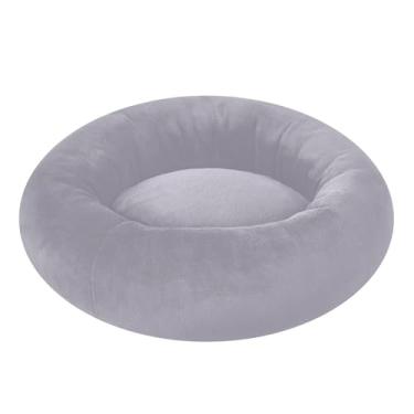 Imagem de ODAWA Pet Beds Cama de donut para alívio da ansiedade violeta mineral para filhotes e gatinhos, pequena