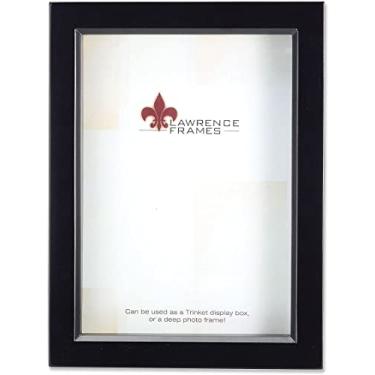 Imagem de Lawrence Frames 795057 Caixa de tesouro de madeira preta, caixa sombreada, 12,7 x 17,8 cm