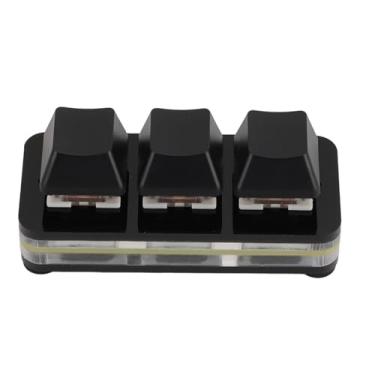 Imagem de Generic Teclado Programável Personalizado, Tipo C Função de Memória do Teclado Mecânico Usb Interface Usb Rgb para Computador Linux (Preto)