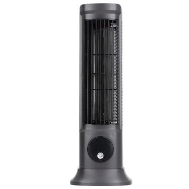 Imagem de Generic Ventilador de Torre Pequena para Mesa de Quarto Ventilador de Mesa Sem Lâmina Premium ABS Material de Metal Cabo USB de 3 Velocidades para Quarto Home Office Desktop