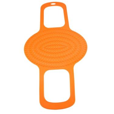 Imagem de Luqeeg Esteira de Silicone Antiaderente para Levantador de Peru Resistente Ao Calor de Qualidade Alimentar para Cozinhar Aves (Laranja)