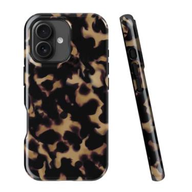 Imagem de uCOLOR Capa compatível com iPhone 16 de 6,1 polegadas, [teste de queda de 2,4 metros] Capa protetora para celular fina e elegante TPU durável (casco de tartaruga, iPhone 16)