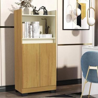 Imagem de Estante Livro Organizador Escritorio Armario Duque 2 Portas - Loja Doc