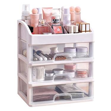 Imagem de GOTOTOP Gaveta Cosmética da Caixa de Armazenamento, Multicamadas para Maquiagem e Joias, Material PP Durável para Uso Doméstico e No Escritório
