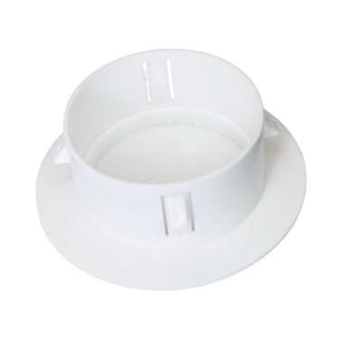 Imagem de Generic Placa de cobertura para orifício no teto, painel decorativo branco, acessório versátil, acabamento para orifício de luz embutida em aberturas de teto, 90 a 105 Furos