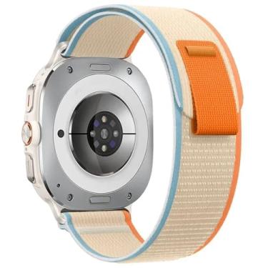 Imagem de BCMCBV Pulseira esportiva de nylon para Samsung Galaxy Watch Ultra de 47 mm sem lacunas para Samsung Watch Ultra Band Correa, Ultra 47mm, Ágata