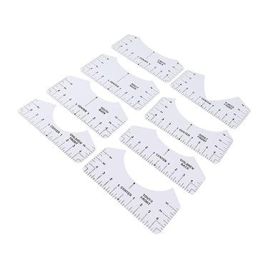 Imagem de Generic Guia de Régua de Camisetas, Ferramenta de Alinhamento de Prensa Térmica Durável para Centralização de Camisetas, Estúdio de Design de Pvc, Conjunto de 8 Peças para Loja de Roupas