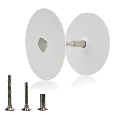 Imagem de Placa de cobertura da maçaneta da porta (branca, 2-5/20.3 cm de diâmetro)