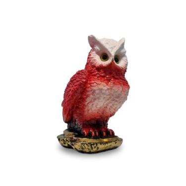 Imagem de Estatueta Coruja do Amor e Prosperidade Vermelha - Várias Variedades
