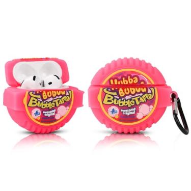 Imagem de Linda capa para AirPods 4ª geração, para AirPods 4 fones de ouvido sem fio, capa de silicone XMBYGY com carregamento de desenho animado à prova de choque, capa protetora para fones de ouvido com