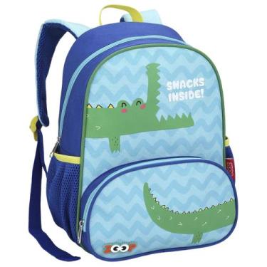 Imagem de Mochila Escolar Infantil Creche Pre-escola Passeio Menino Jacare - Sea