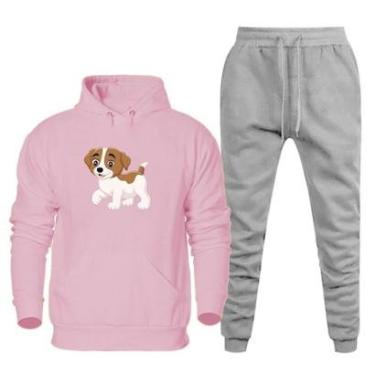 Imagem de Conjunto Infantil Moletom Flanelado Estampa Ursinho Menina-Feminino