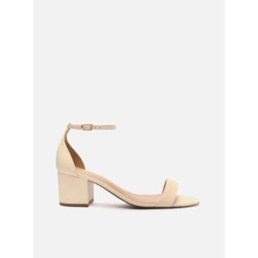 Imagem de SANDÁLIA SALTO MÉDIO BLOCO BICO REDONDO AREZZO-Feminino