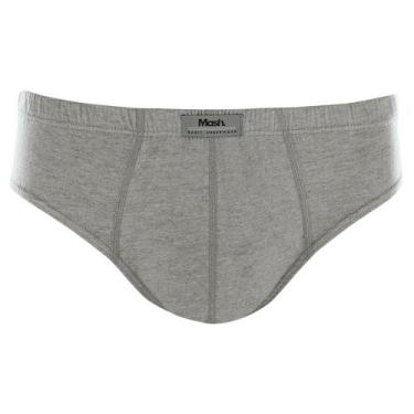 Imagem de Cueca Slip Mash 074.58 Algodão, Cinza mescla, GG