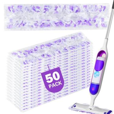 Imagem de Esfregões descartáveis, recargas de 50 unidades para PowerMop - SVPSNU