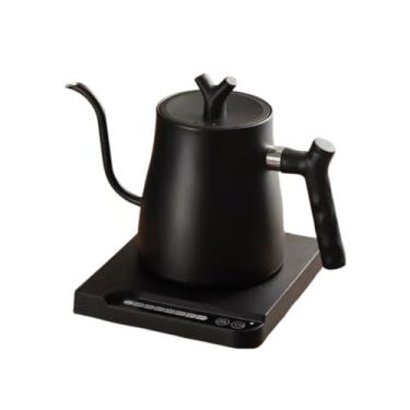 Imagem de Chaleira Elétrica Gooseneck 1L de Água Quente Fervura Ultra Rápida Aquecimento 1000W Aço Inoxidável para Café e Chá Vertido Design à Prova Vazamentos