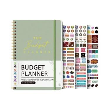 Imagem de Caderno De Planejamento Financeiro A5 Sem Data Com 3 Folhas De Adesivo