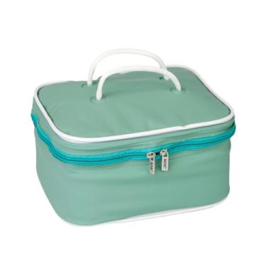 Imagem de Bolsa Térmica Impermeável 6L Verde Cooler para Marmita, Bebidas e Garrafa, Dobrável, Compacta e Livre de BPA