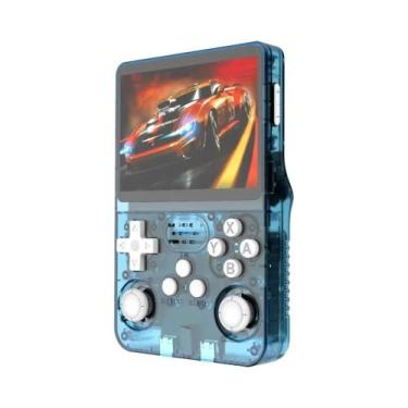 Imagem de Console De Videogame Retro Portátil R36S 64GB 128GB Com Tela IPS De 3,